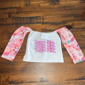 Peppa Pig Off Shoulder Long Sleeve Top